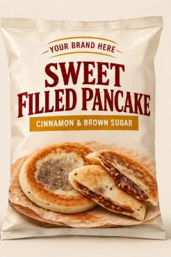 Sweet Filled Pancake — private label packaging concept